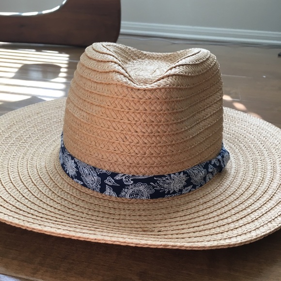 BNWT Paisley Trim Straw Hat - Picture 4 of 5